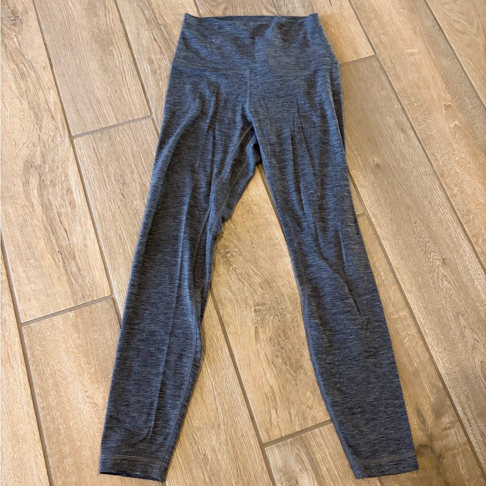 Lululemon Wunder Under Hi-Rise 7/8 Tight 25" a heathered herringbone size 4